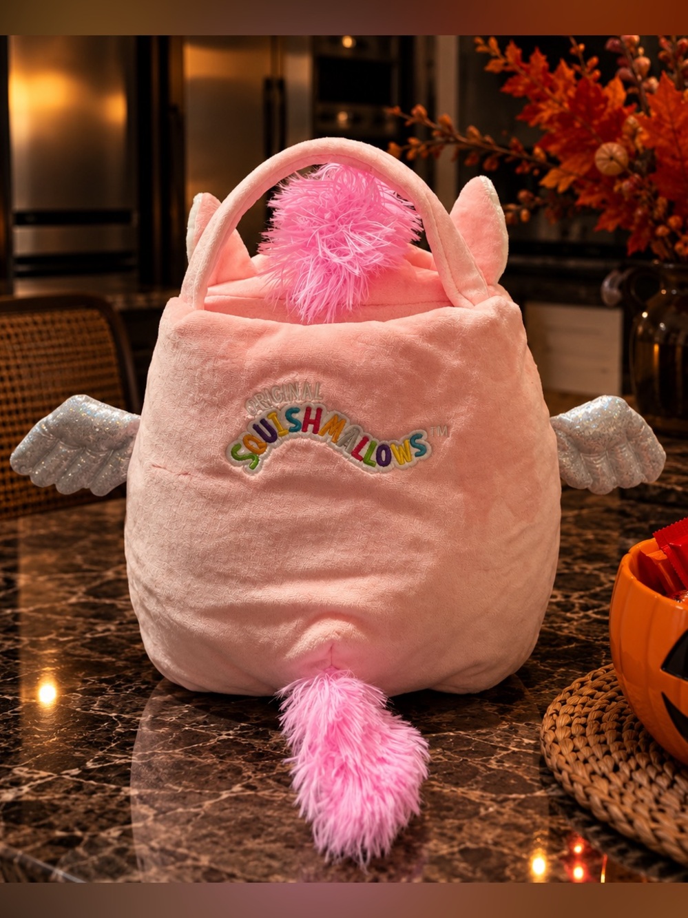 Squishmallows Paloma the Pegasus Treat Pail Pink Plush - Picture 2 of 2